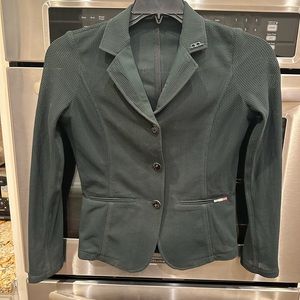 KIDS SIZE 13-14 YEARS ALESSANDRO ALBENESE ( AA MOTION) HUNTER GREEN SHOW COAT